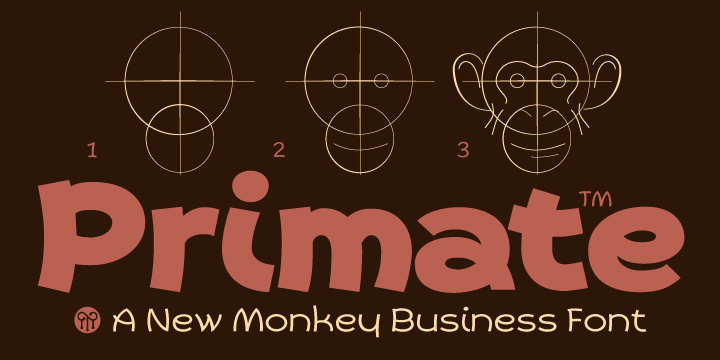 Beispiel einer Primate-Schriftart #24
